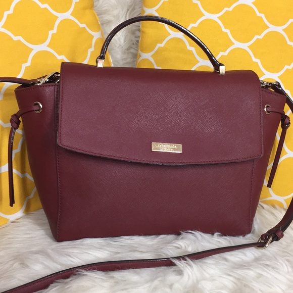 kate spade Handbags - 🌸OFFERS?🌸Kate Spade All Leather Maroon Satchel